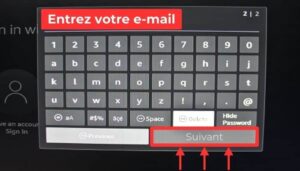 entrez votre email